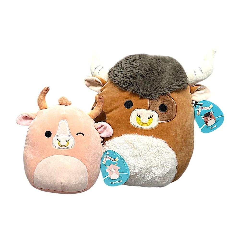 Squishmallows Bull Pair